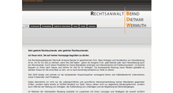 Desktop Screenshot of kanzlei-wermuth.de