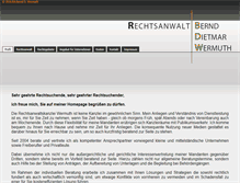 Tablet Screenshot of kanzlei-wermuth.de
